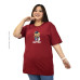 Kaos Oversize Wanita GODCS3A47194 HAPPIER