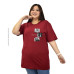 Kaos Oversize Wanita GODCS3A47207 FOTOLADY