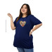 Kaos Oversize Wanita GODCS3A47215 LOVEFLWR