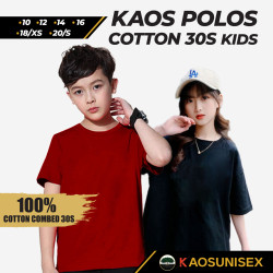 Kaos Polos Anak Lengan Pendek Combed30s