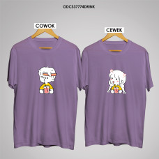 Kaos Couple Pria & Wanita  ODCS37774DRINK