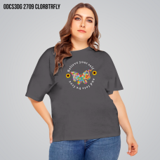 Kaos Oversize Wanita ODCS3DG2709 CLORBTRFLY