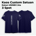 Kaos Custom Cotton Combed 24s Lengan Pendek (SABLON 3 SPOT)