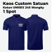 Kaos Custom Cotton Combed 24s Wangky/Polo (SABLON 1 SPOT)