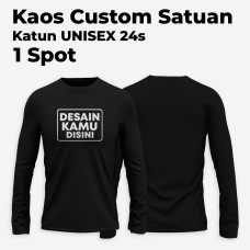 Kaos Custom Cotton Combed 30s Lengan Panjang (SABLON 1 SPOT)