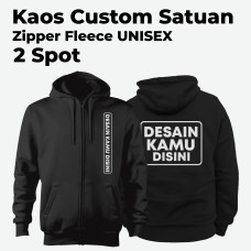 Sweater Custom Fleece Hoodie Zipper (SABLON 2 SPOT)